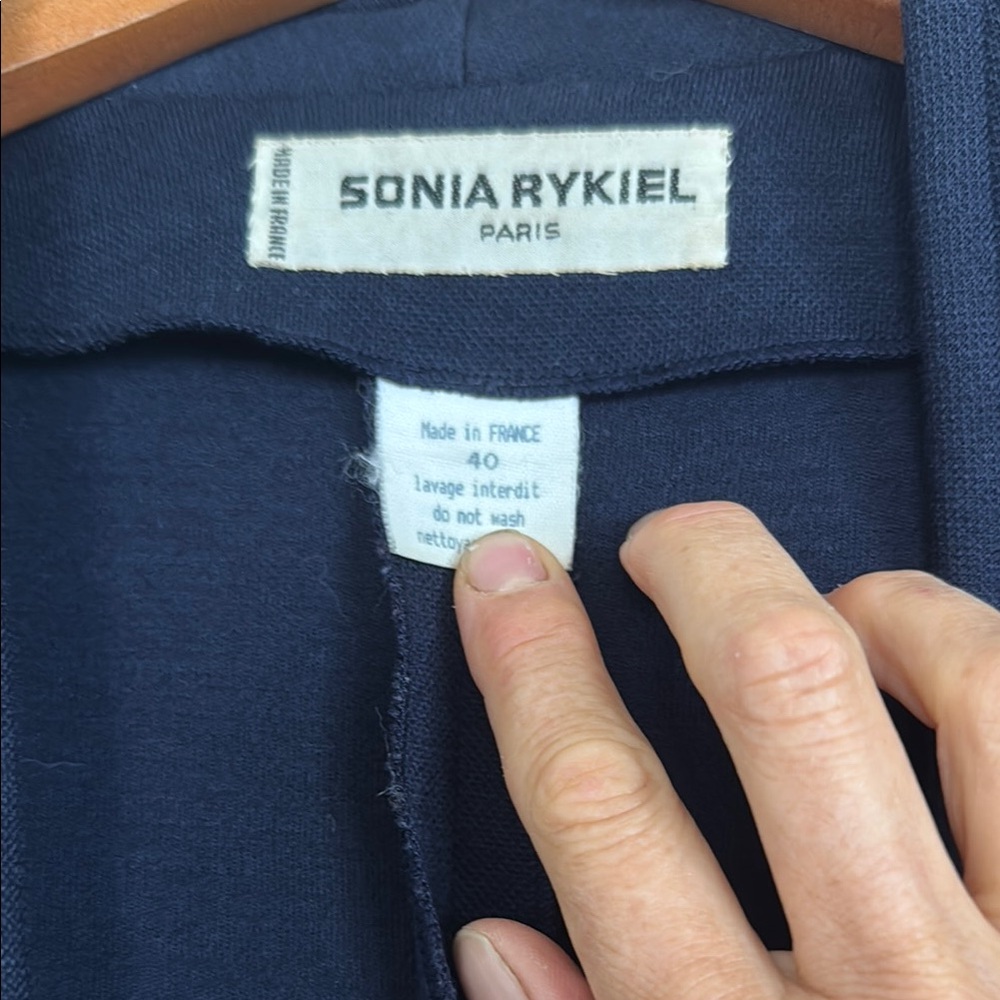 Sonia Rykiel Deep Blue Apparel, original made in France (!), size EU40/US2-4
